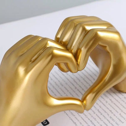 Decorative Heart-Hand Statue