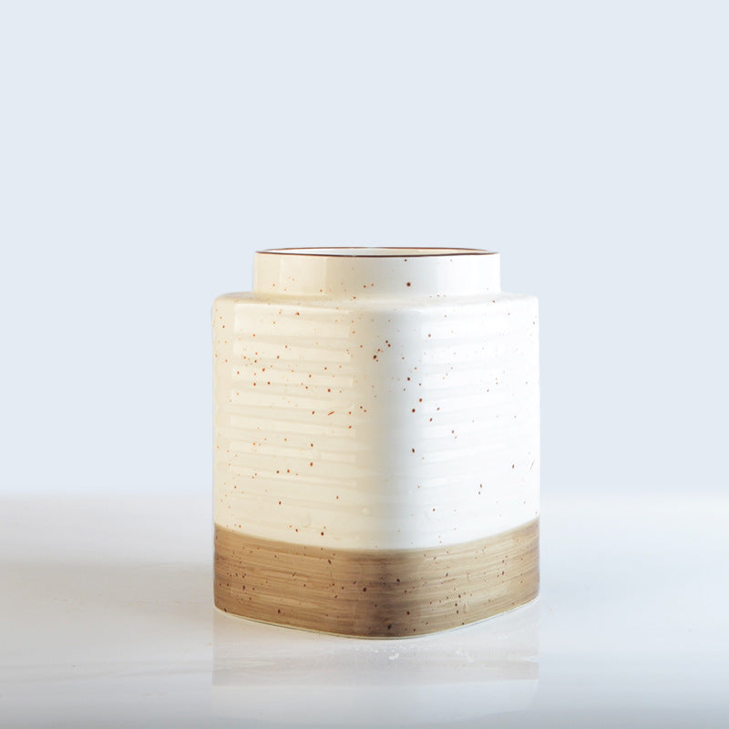 Decorative ceramic container