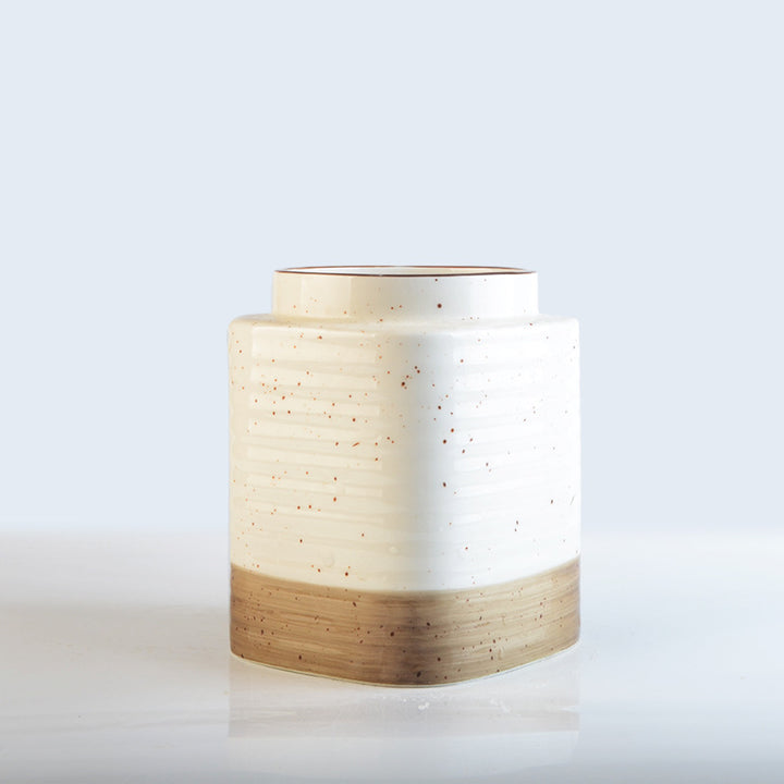 Decorative ceramic container