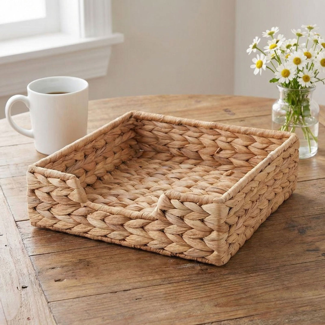 Rustic design storage basket