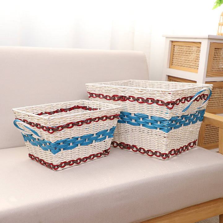 Sparkling storage basket with carrying handle