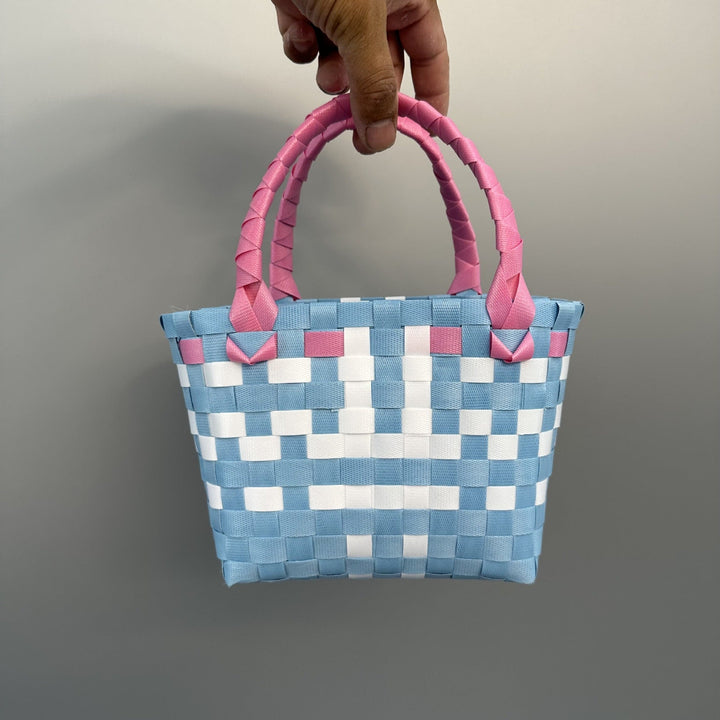 Playful and Colorful Basket Bag