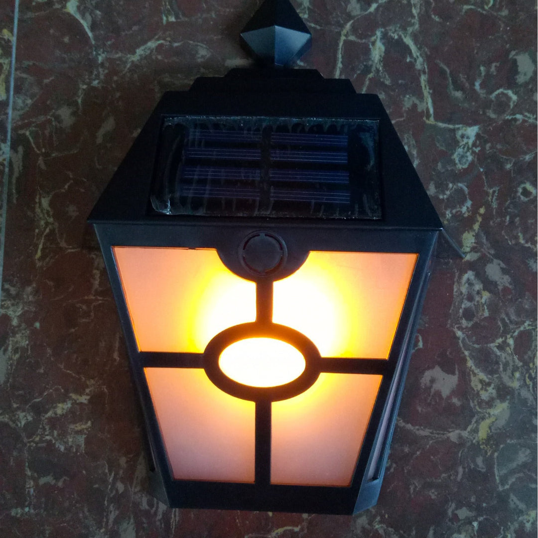 Decorative Solar LED Wall Lantern