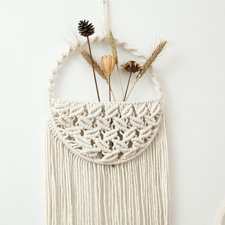 Macramé Wall Hanging Decor with Fringe Details
