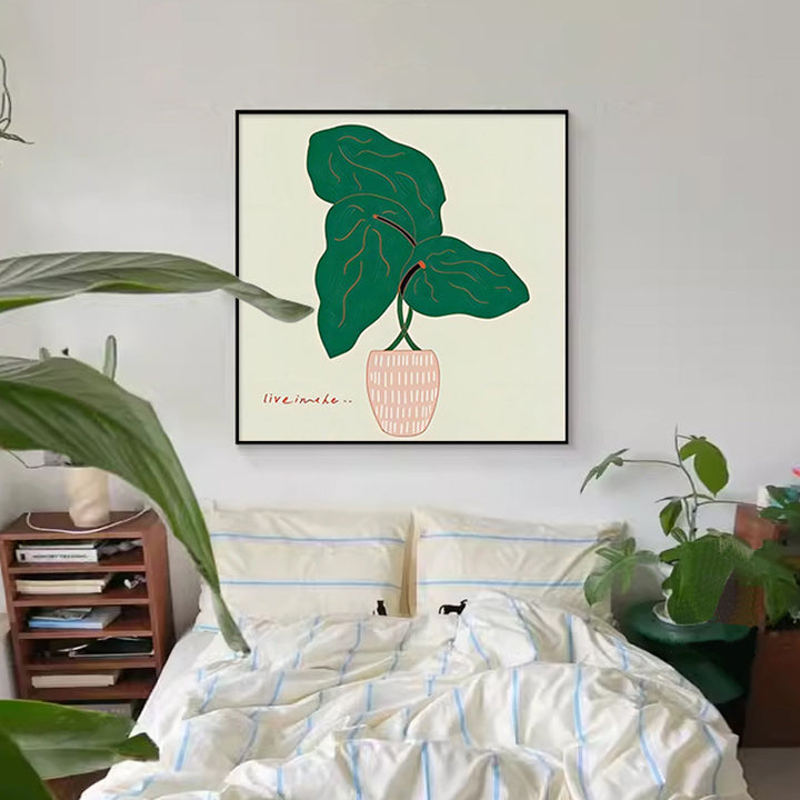 Abstract Plant-Themed Art Print