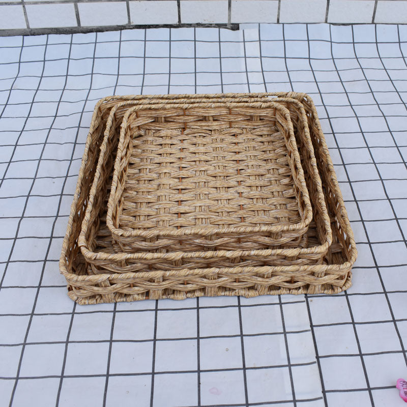 Natural Woven Serving Basket Set