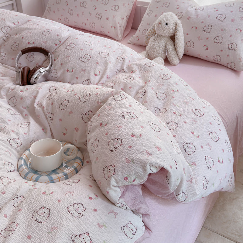 Playful Animal-Themed Bedding Ensemble
