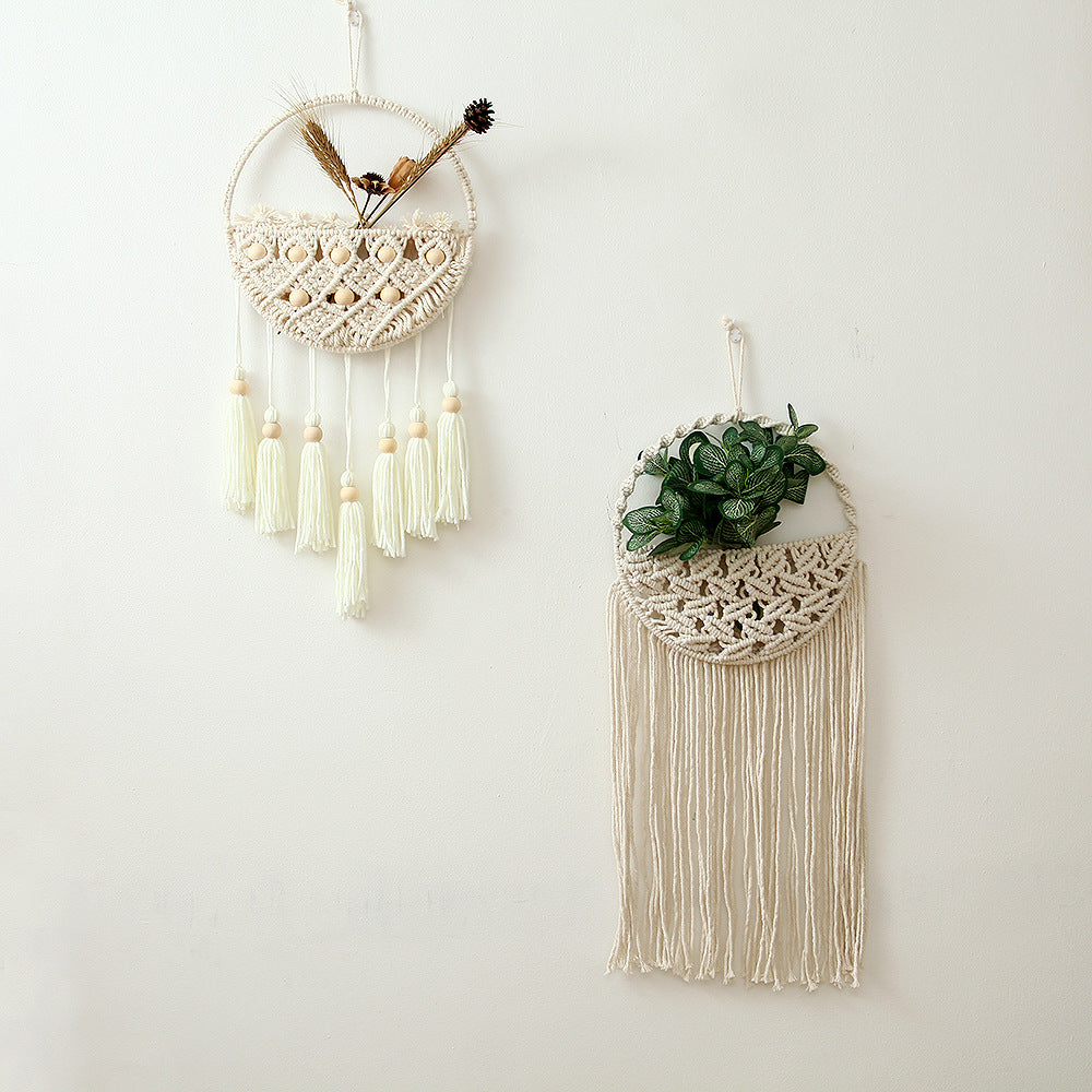 Macramé Wall Hanging Decor with Fringe Details