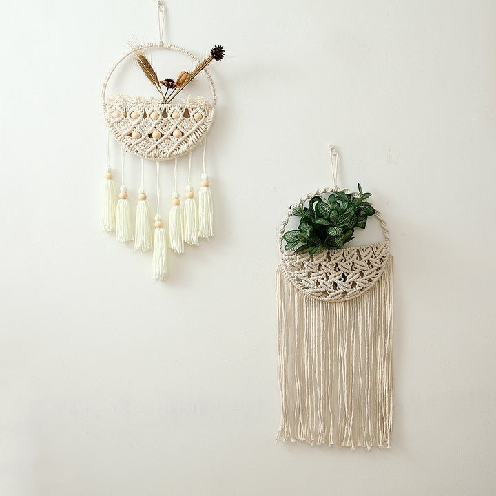 Macramé Wall Hanging Decor with Fringe Details