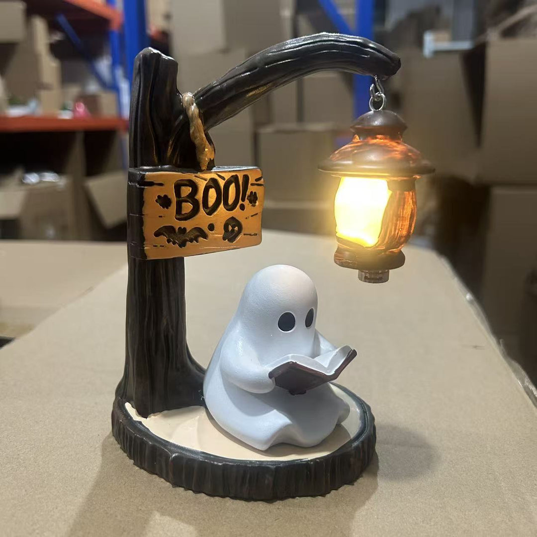 Decorative witch table lamp