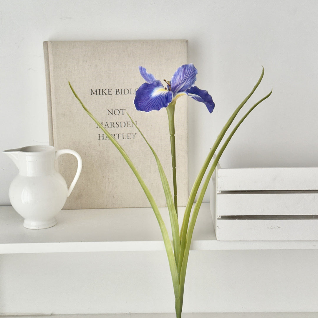 Elegant Faux Iris Floral Arrangement