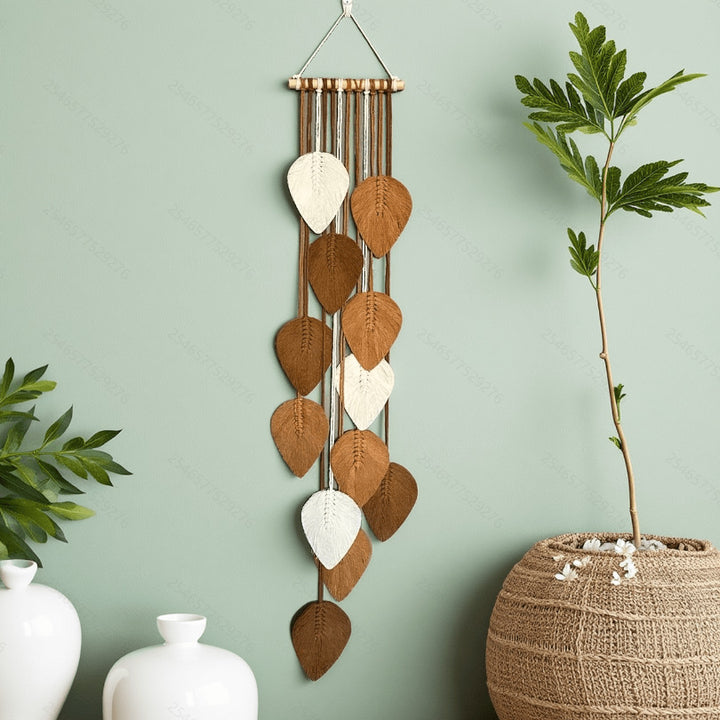 Leaf-Inspired Macrame Wall Hanging