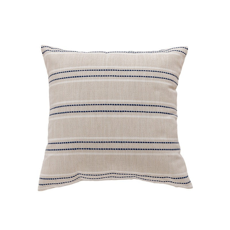 Textured Striped Decorative Pillow
