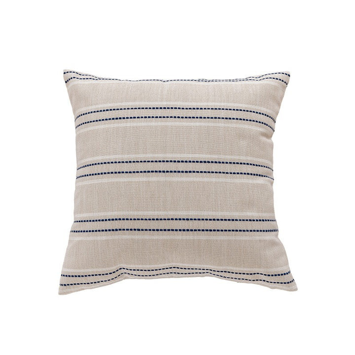 Textured Striped Decorative Pillow