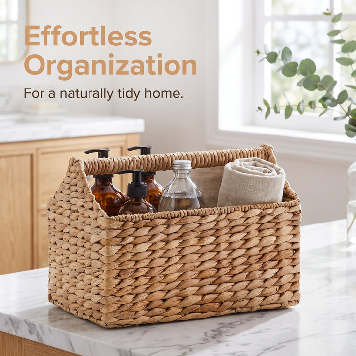 Practical storage basket with handle
