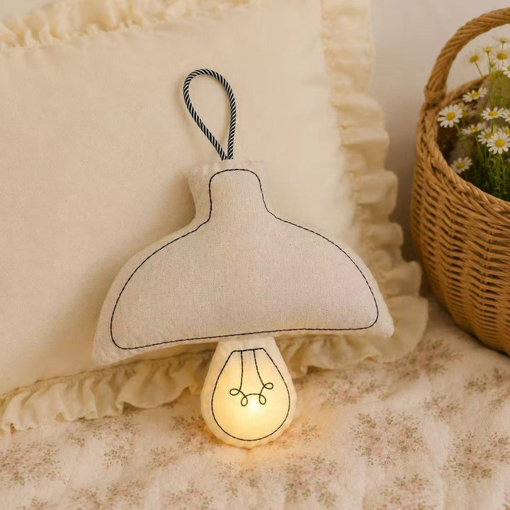Plush pendulum-shaped LED nightlight pillow