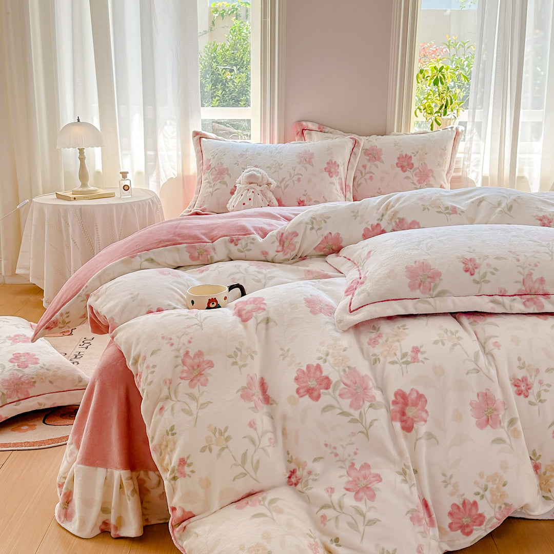 Floral Print Comforter Set