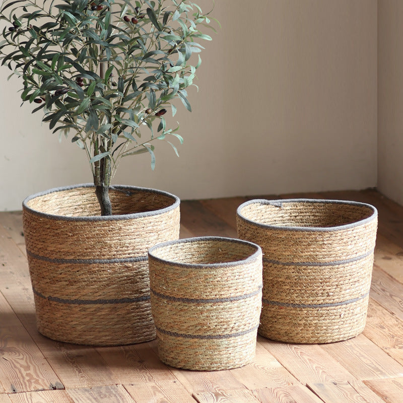 Handwoven decorative basket