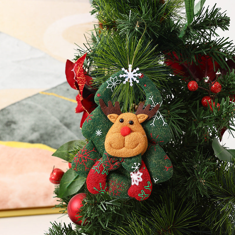 Christmas tree ornament in reindeer design