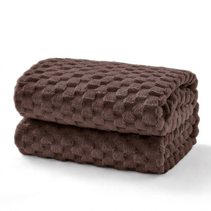Textured Double-Sided Plush Blanket