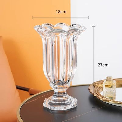 Decorative Sculpted Glass Vase