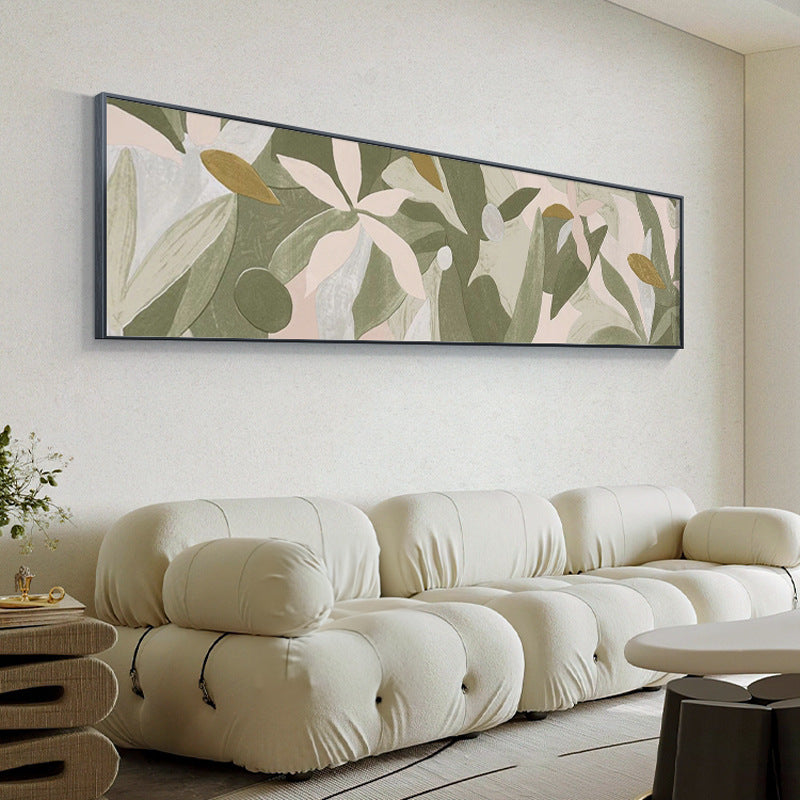 Botanical-Themed Abstract Wall Mural