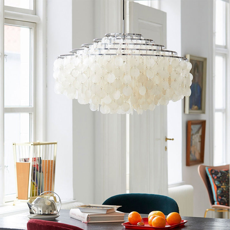 Muslin-inspired pendant light