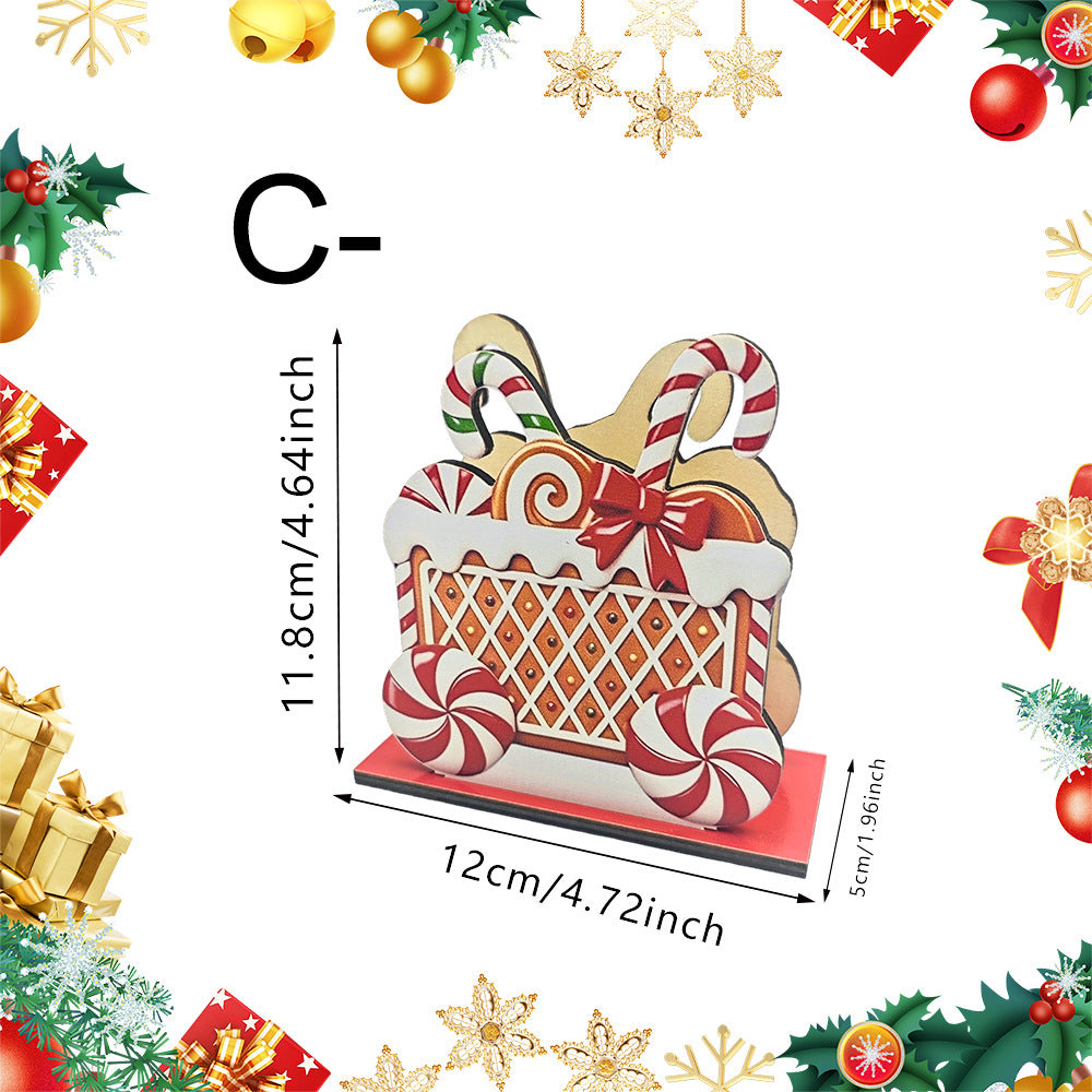 Christmas decoration with gingerbread house motifs