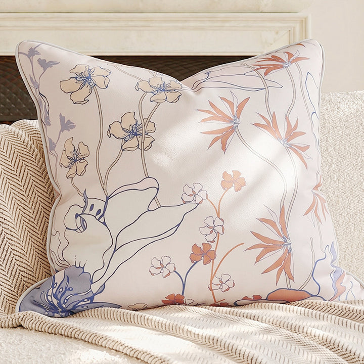 Elegant Ruffled Decorative Lumbar Pillow