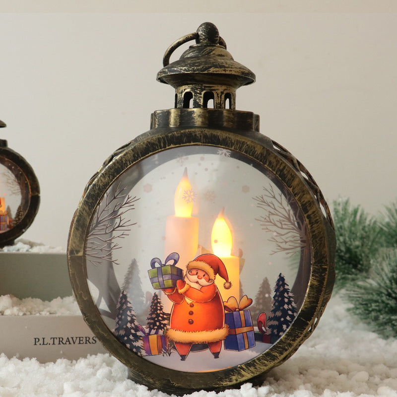 Christmas lantern with LED lighting
