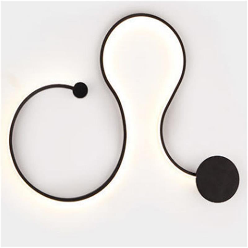 Sculptural LED Wave Wall Lamp