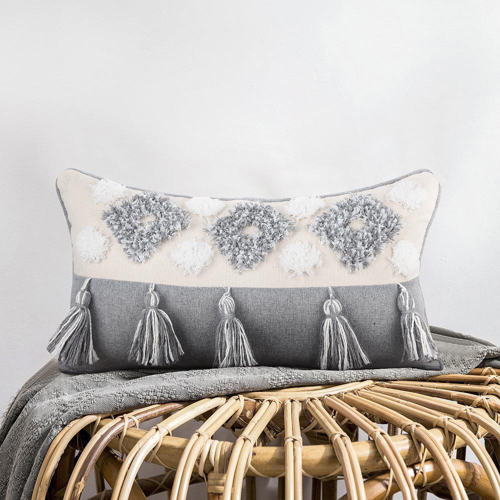 Bohemian Tassel Decorative Throw Pillow