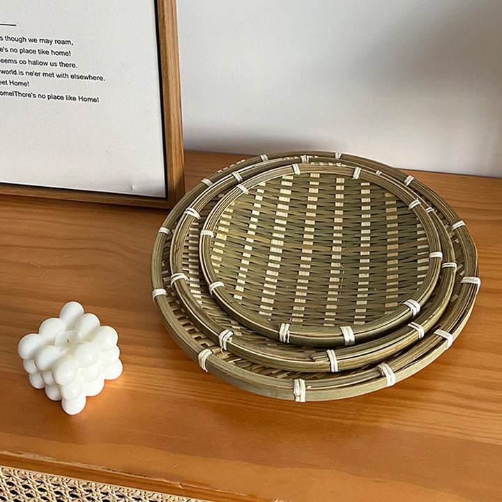 Decorative woven basket