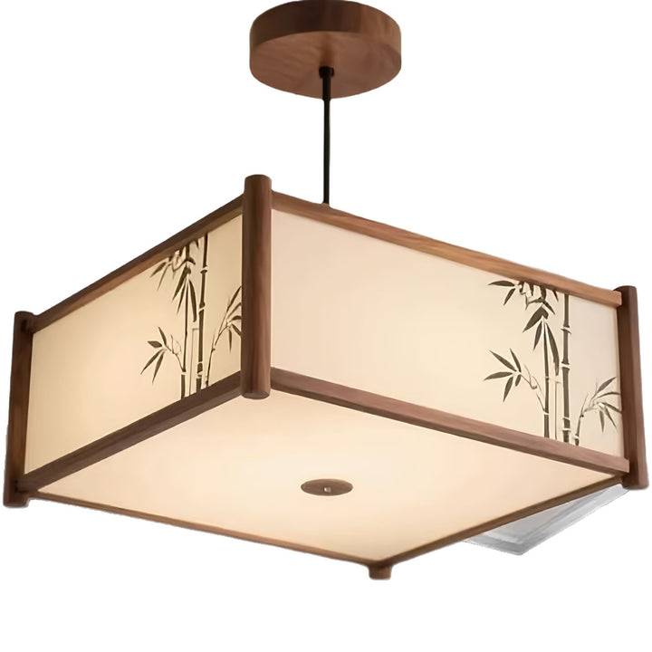 Bamboo-Style Ceiling Pendant Light