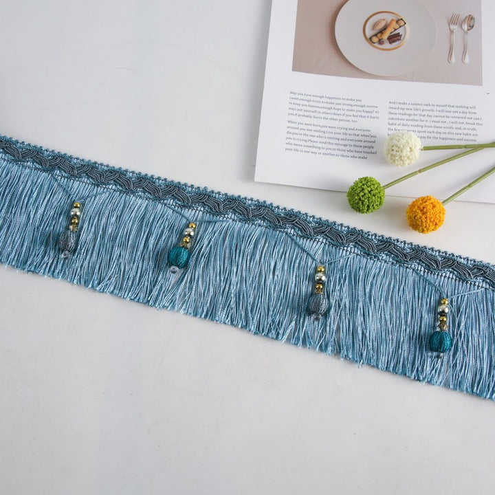 Luxury Fringe Braid with Bead Trim