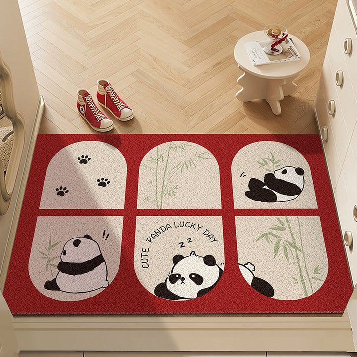 Playful Dog-Themed Decorative Entrance Rug