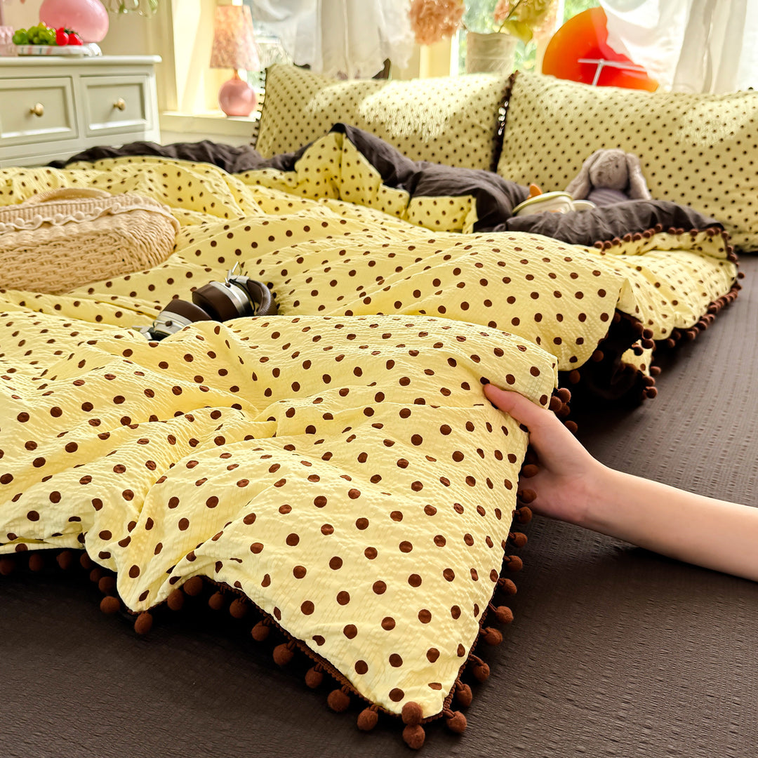 Playful Polka Dot Duvet Cover Set