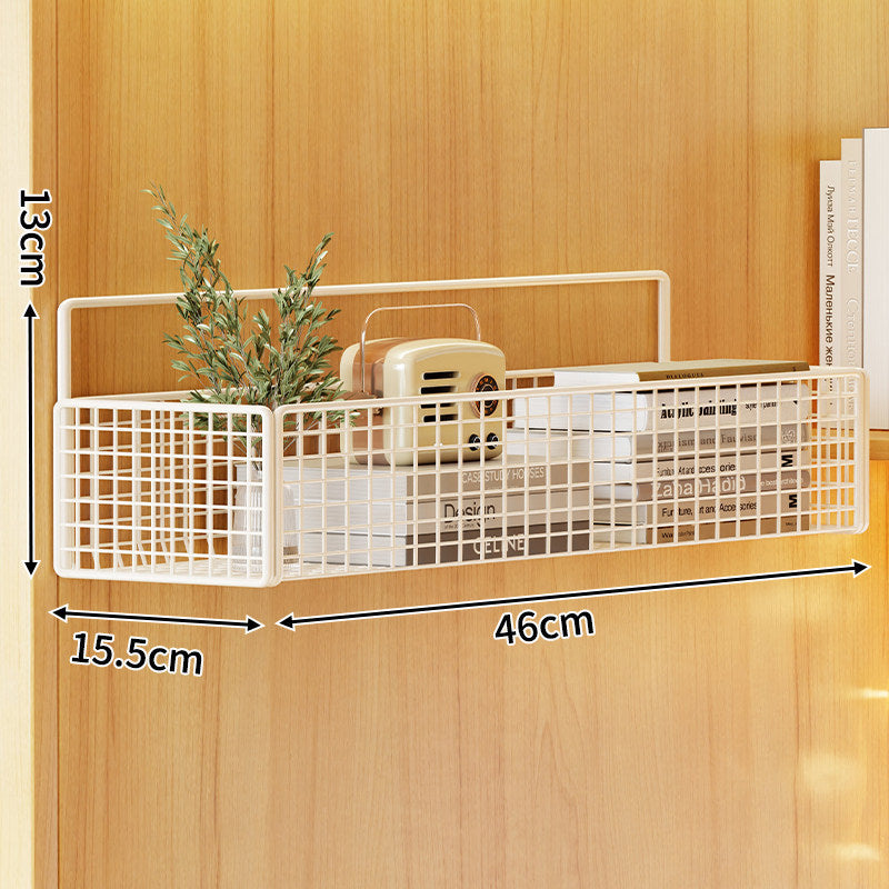 Wall-Mounted Metal Mesh Storage Basket