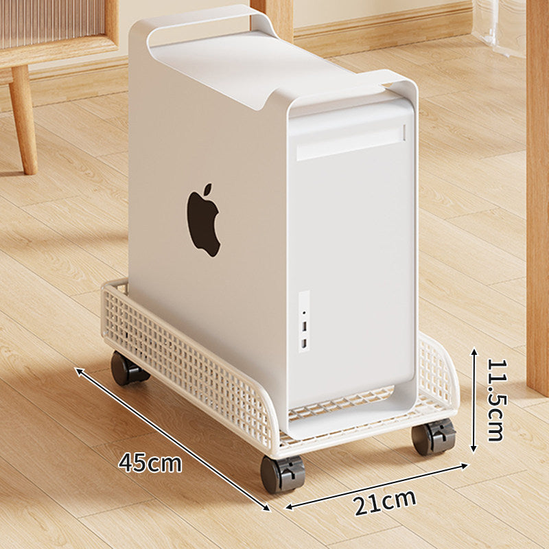 Rolling Mesh CPU Tower Stand with Locking Casters