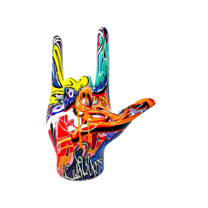 Colorful Hand Sculpture