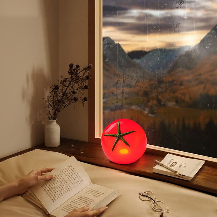 Tomato-shaped decorative table lamp