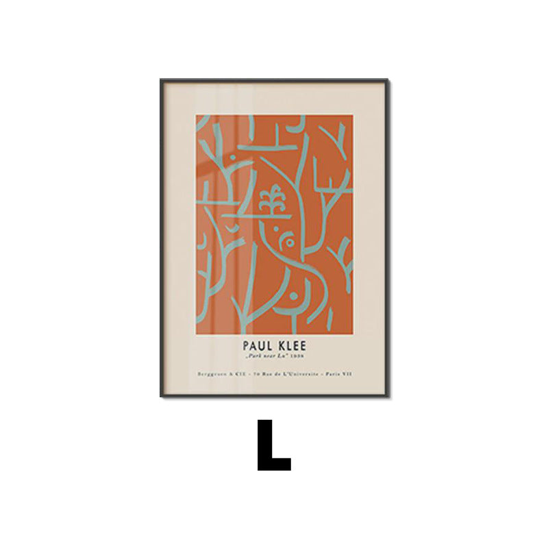 Framed Abstract Line Art Print