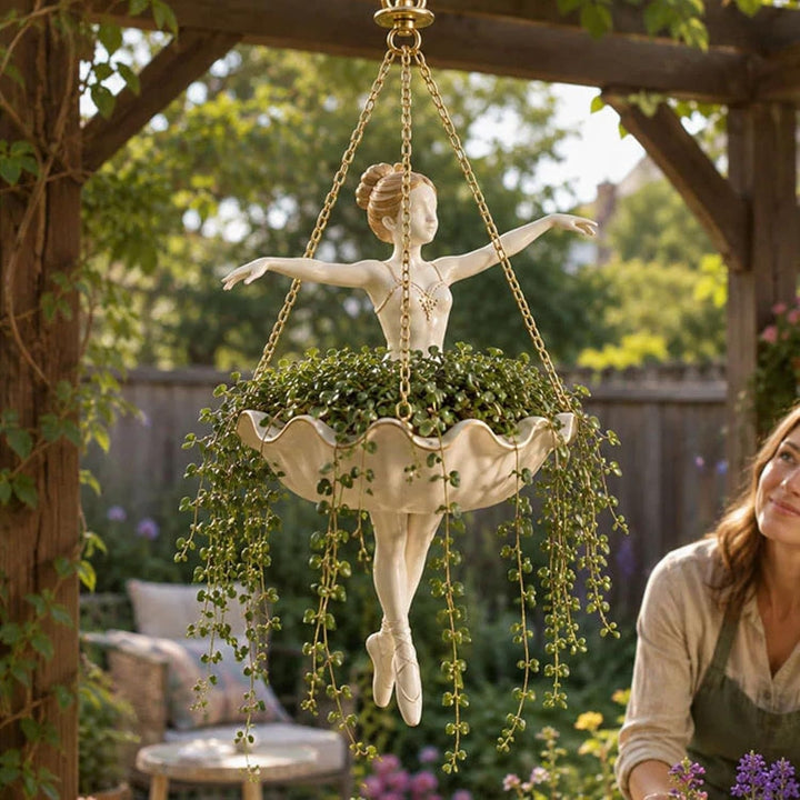 Decorative Flower Pot Hanging Figure