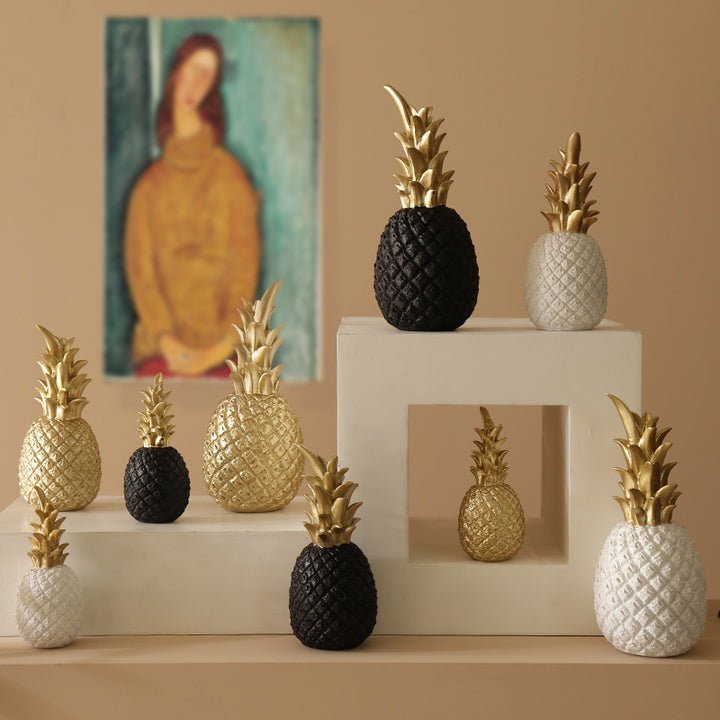 Decorative Golden Pineapple Figurine