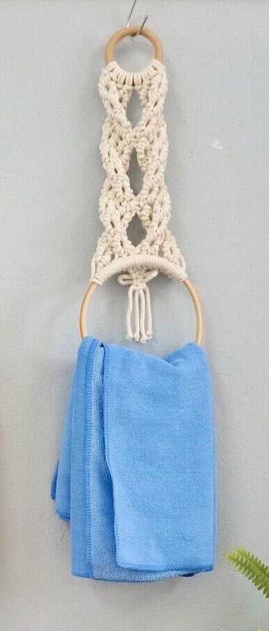Decorative Macrame Towel Holder