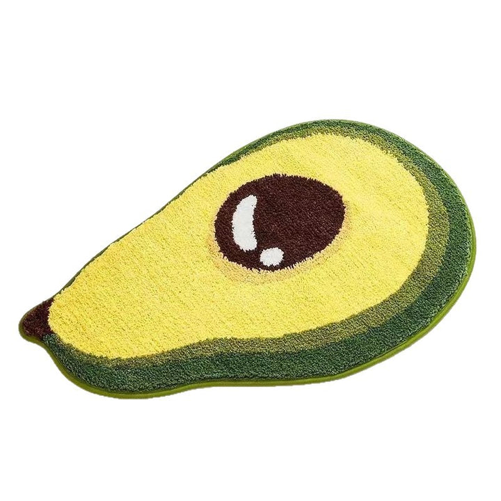 Lemon Slice Shape Bath Mat