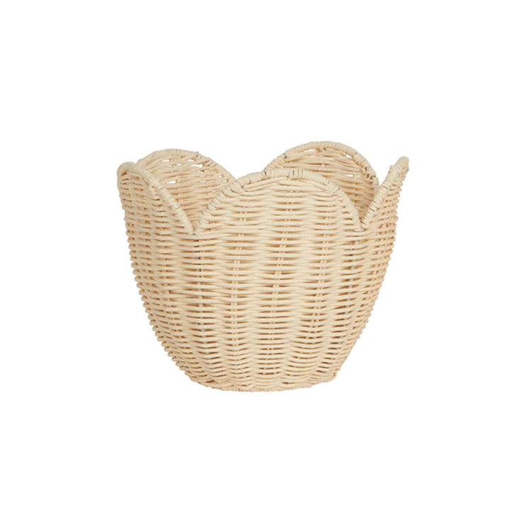 Handwoven basket with elegant shape