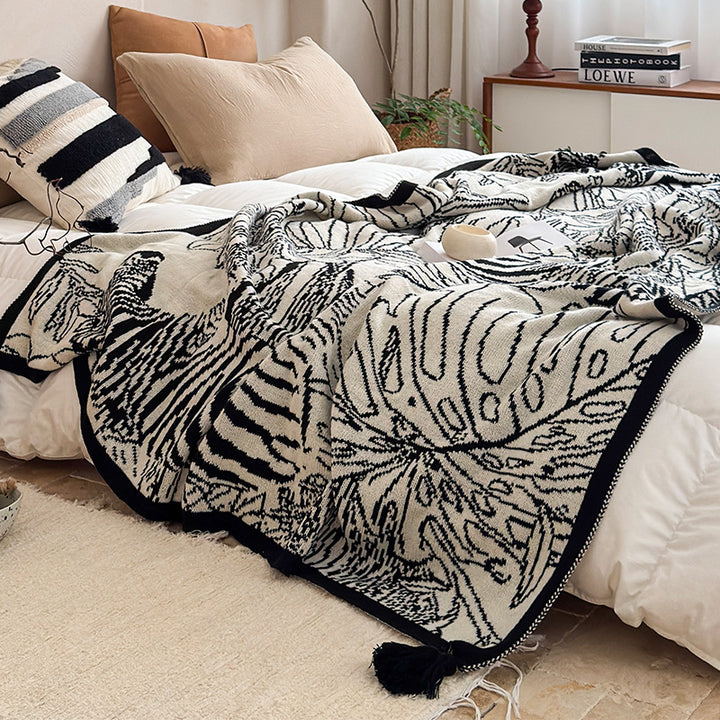 Bohemian-Inspired Woven Throw Blanket