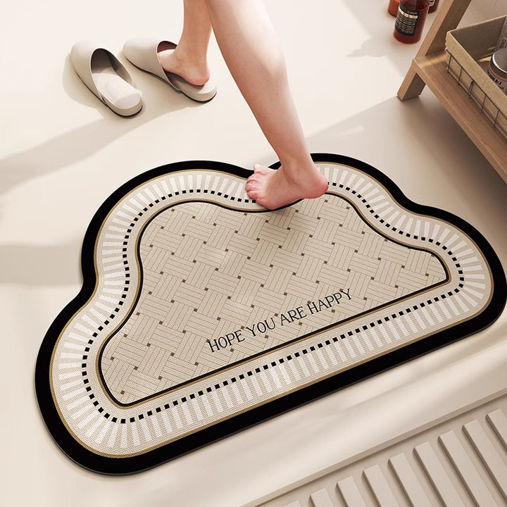 Luxurious Half-Moon Entry Mat for Home Entryway