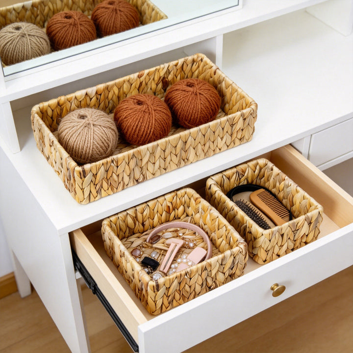 Multi-Compartment Woven Storage Organizer